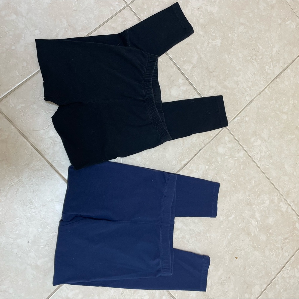 Cat & Jack Black and Navy Girl’s Leggings size 8